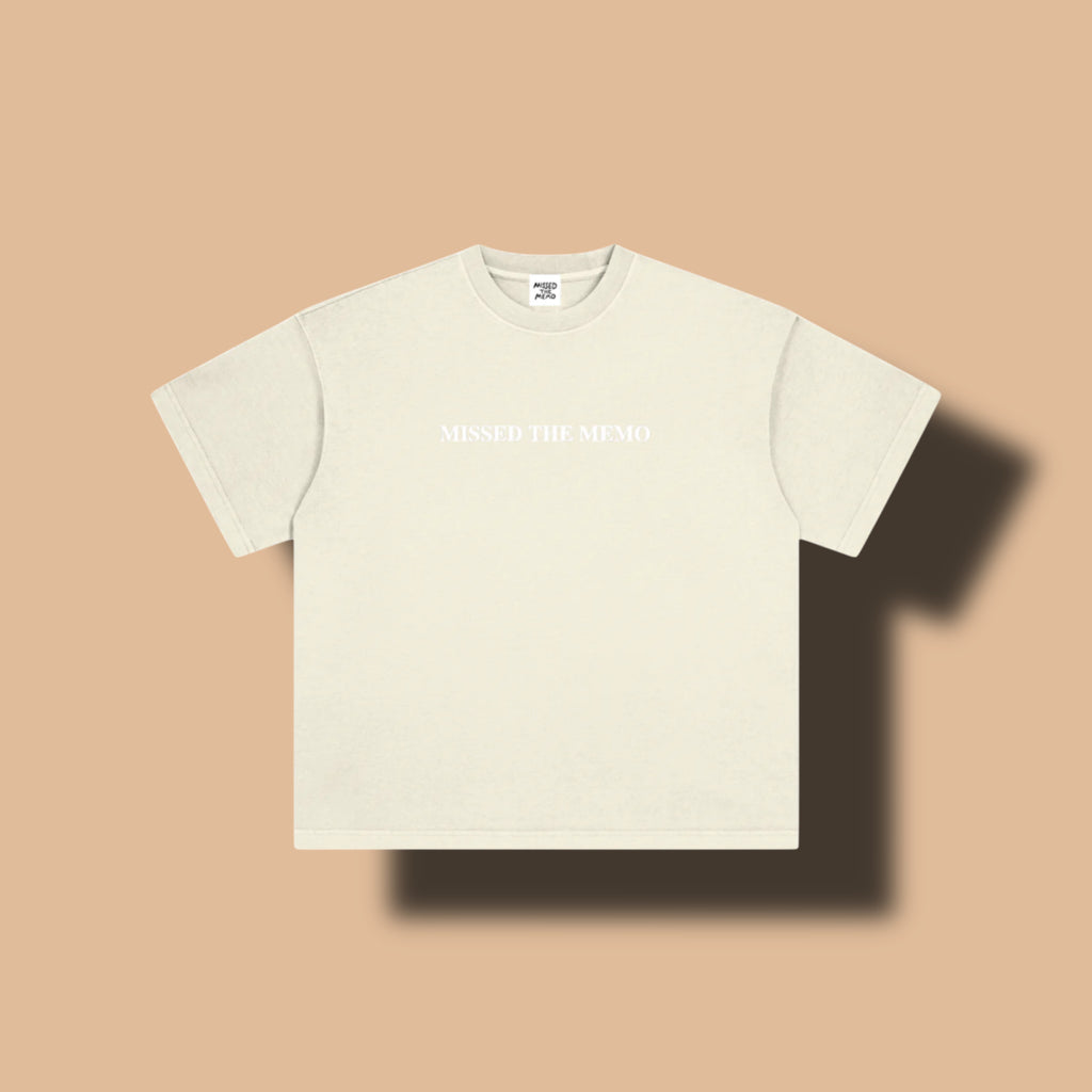 “MISSED THE MEMO” Heavyweight Vintage Washed T-Shirt